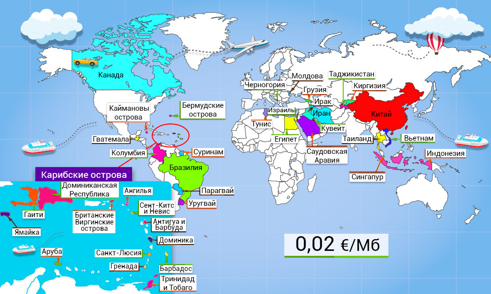 мобильный интернет по всему миру